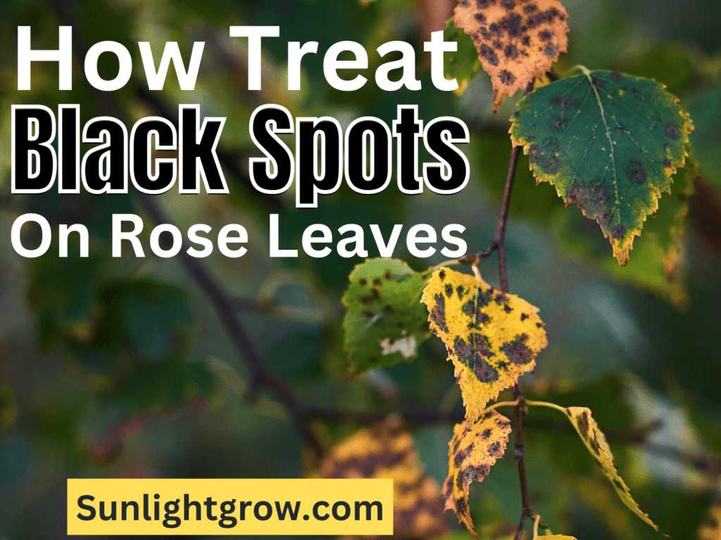 black spots on rose leaves